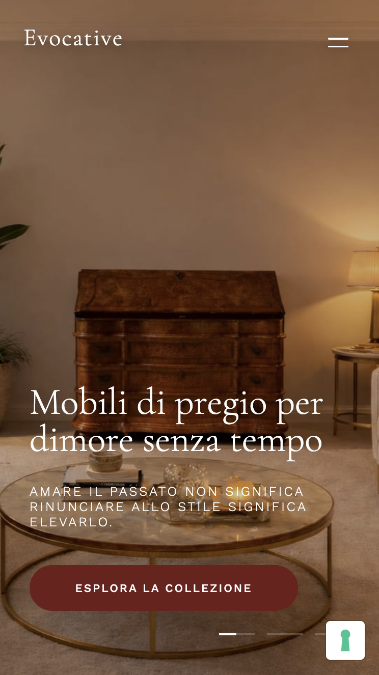 Antique furniture detail view